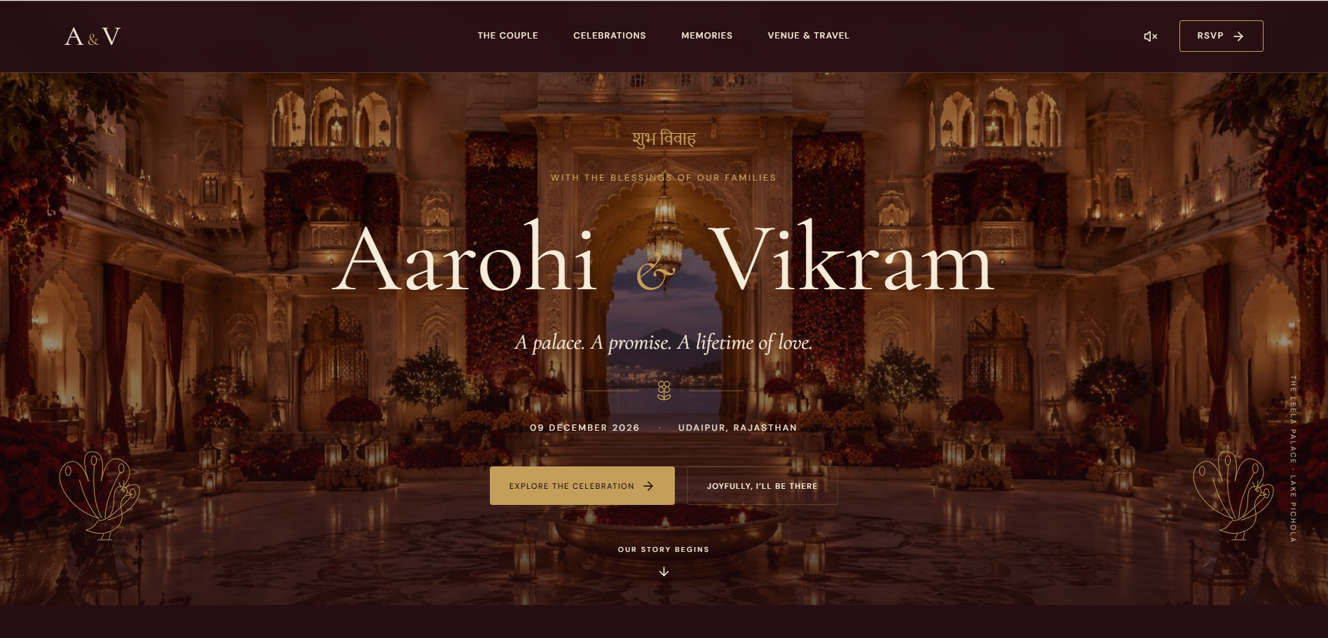 Royal Wedding website preview